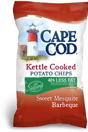 Cape Cod Sweet Mesquite Barbeque 40% Less kettle Cooked Chips