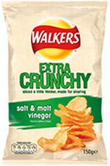 Walkers Extra Crunchy Salt & Malt Vinegar Crisps Review