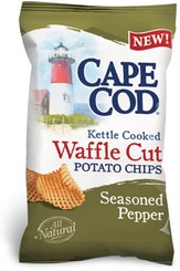 Cape Cod Seasoned Pepper Waffle Cut Kettle Cooked Potato Chips