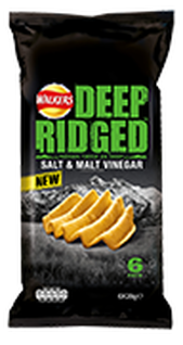 Walkers Deep Ridged Salt & Malt Vinegar Crisps Review