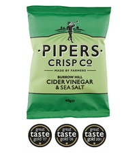 Pipers Burrow Hill Cider Vinegar & Sea Salt Potato Crisps
