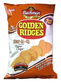 Bachman Golden Ridges Bar-B-Q Potato Chips