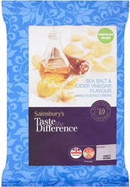Sainsbury's Taste The Difference Sea Salt & Cider Vinegar Crisps Review
