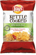 Lay's Kettle Cooked Reduced Fat Sun-Dried Tomato & Parmesan Flavored Potato Chips
