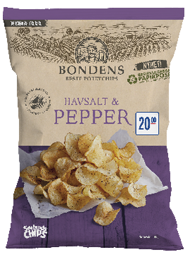 Bondens Chips Havsalt pepper