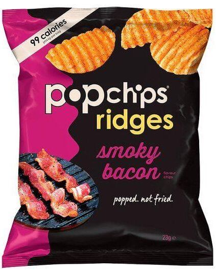 Popchips Ridged Chips Smoky Bacon for Eat Review