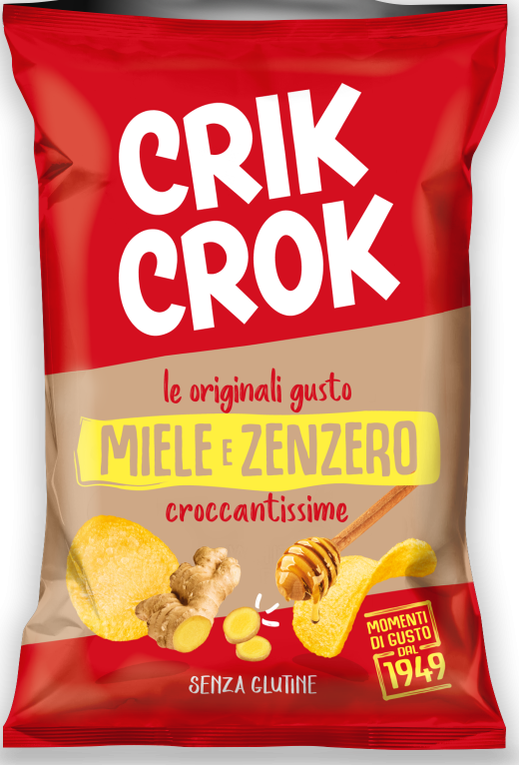 Crik Crok Miele Zenzero Potato Chips
