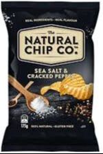 Snack Brands Australia Natural Chip Company salt pepper
