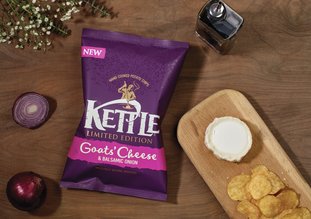 Kettle launch Goats’ Cheese & Balsamic Onion flavour