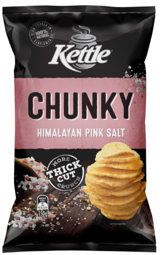 Snack Brands Australia Kettle Potato Chips Chunky Crushed Sea Salt