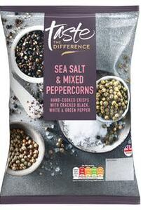 Sainsbury’s Taste the Difference Sea Salt & Mixed Peppercorns Hand Cooked Crisps