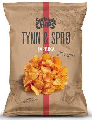 Sorlands Chips Tynn Spro Paprika