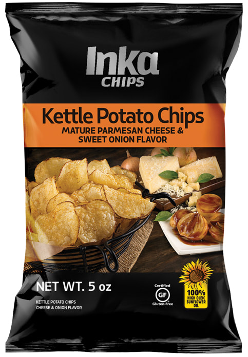 Inka Kettle Chips Cheese Onion