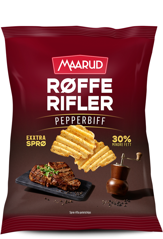 Maarud Chips Roffe Rifler Pepperbiff