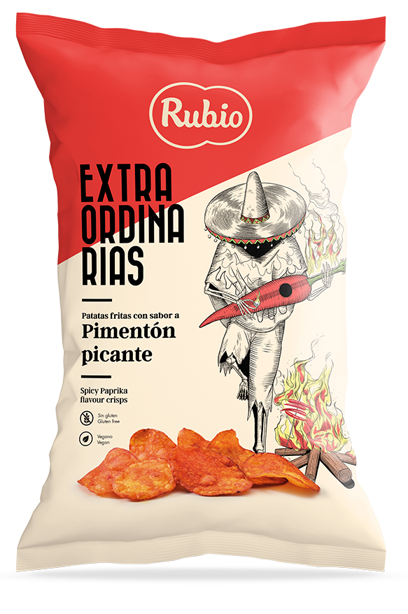 Rubio Patatas Fritas Chips Picante