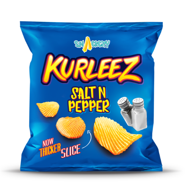 SnackCity Potato Chips Kurleez Salt Pepper