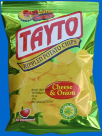 Associated Brands Tayto Chips Cheese Onion