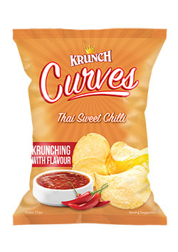 Krunch Curves Potato Chips Thai Sweet Chilli