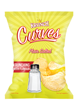 Krunch Curves Potato Chips Salted