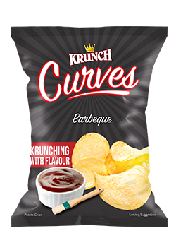 Krunch Curves Potato Chips Barbeque