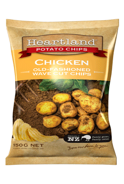 Heartland Potato Chips Wave Cut Chicken